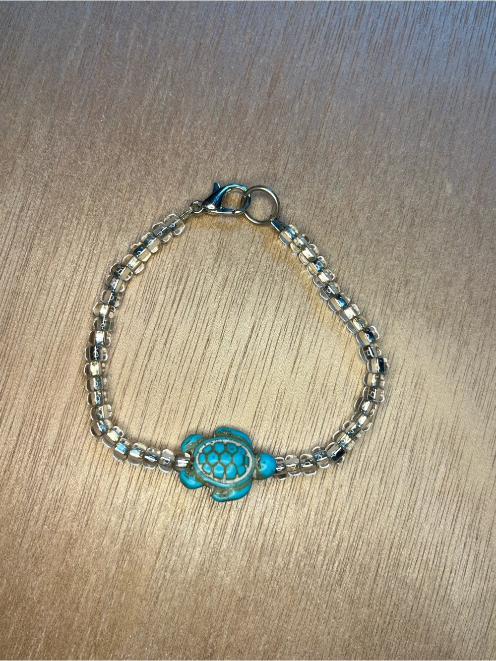 Turquoise Turtle Beaded Bracelet - Women's Fashion Jewelry